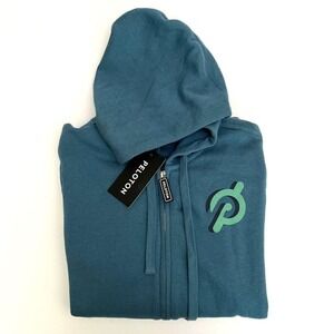Peloton Aqua Sweatshirt Hoodie, Peloton Teal Zip Up Hoodie, Zip Sweaters K2‎
